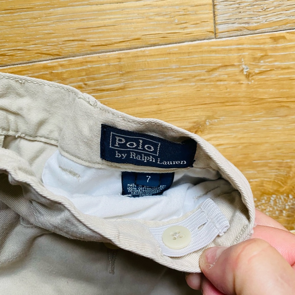 Polo Ralph Lauren khakis boys size 7 adjustable waist - Picture 2 of 4